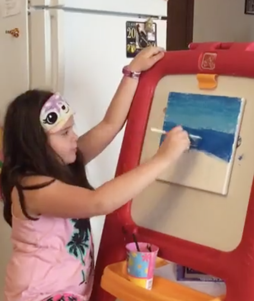2nd Grader Sells Artwork to Raise Money for Healthcare Workers