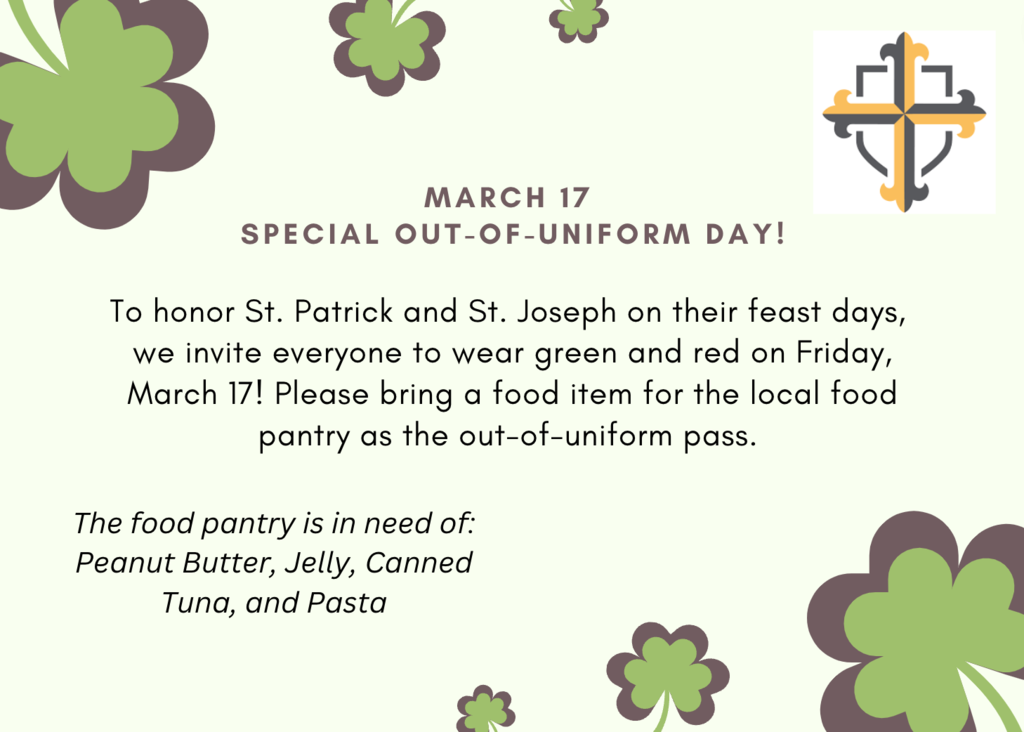 March 17th Special Out of Uniform Day